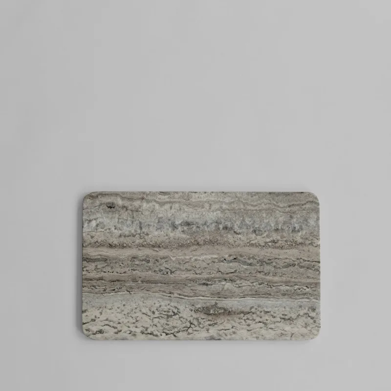 Enkei Tray Rectangular, Medio - Silver Travertine by 101 Copenhagen – product photo