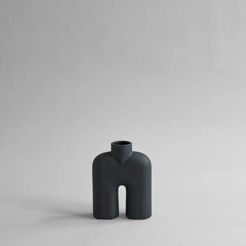 Cobra Vase Tall, Mini - Black by 101 Copenhagen – product photo