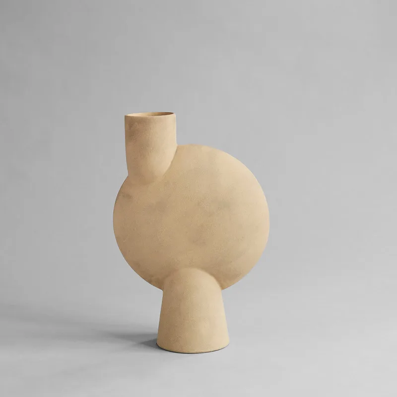 Sphere Vase Bubl, Big - Sand von 101 Copenhagen – Produktfoto