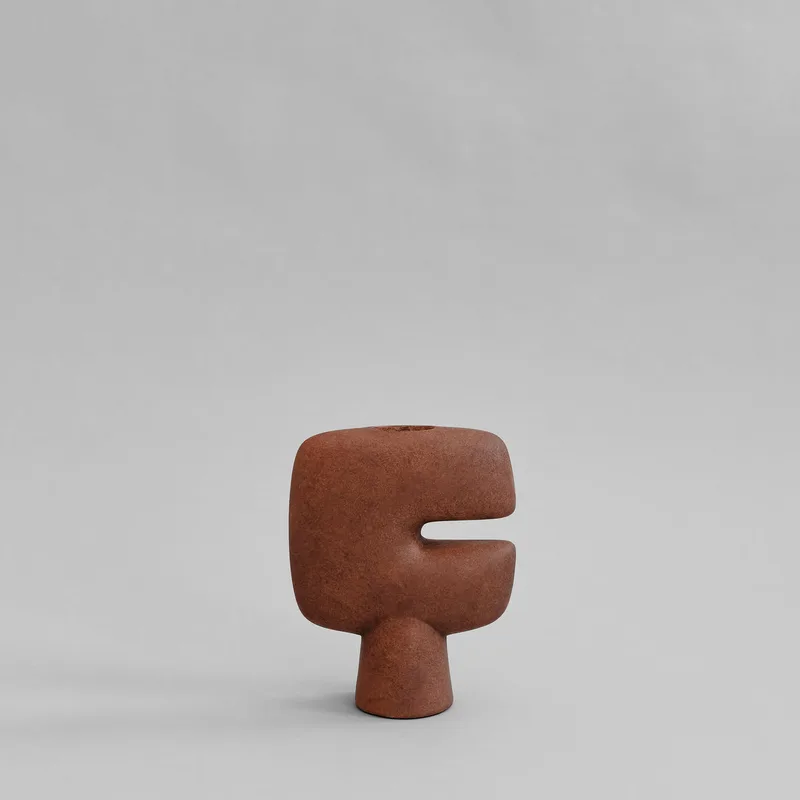 Tribal Vase, Mini - Terracotta by 101 Copenhagen – product photo