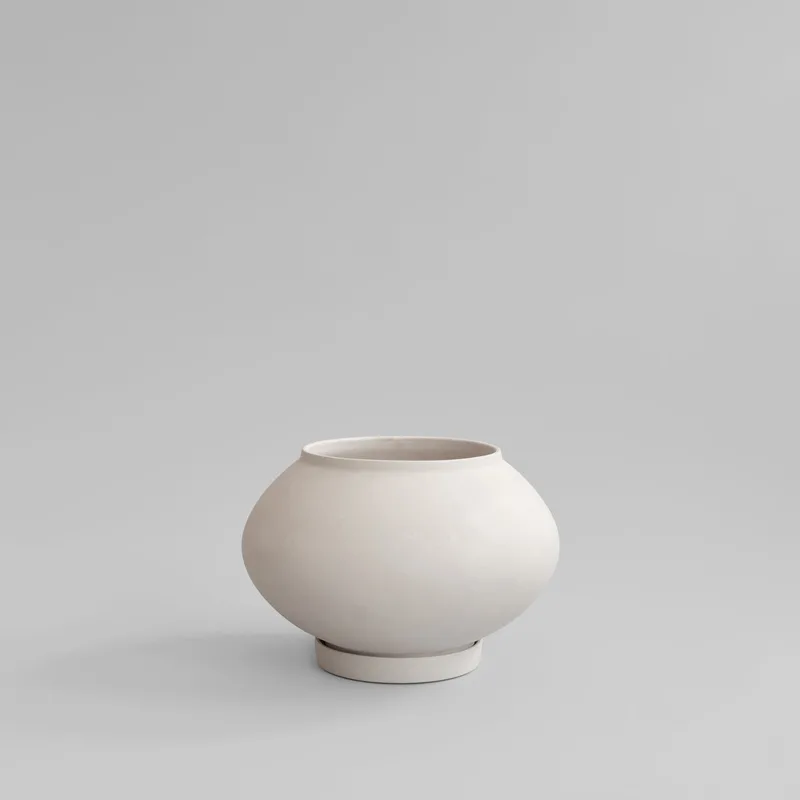 Sunao Plant Pot Fat, Medio - Birch by 101 Copenhagen – product photo