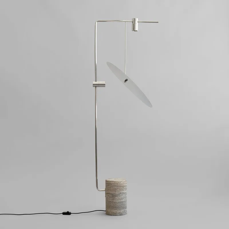 The Moon Floor Lamp - Chrome van 101 Copenhagen – productfoto