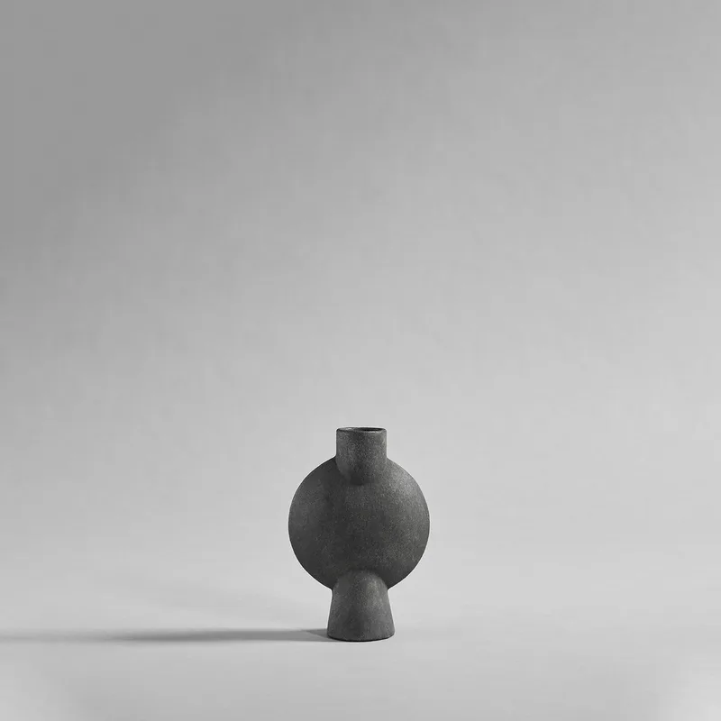 Sphere Vase Bubl, Mini - Dark Grey by 101 Copenhagen – product photo