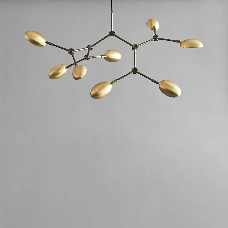Drop Chandelier, Mini - Brass (5m) by 101 Copenhagen – product photo