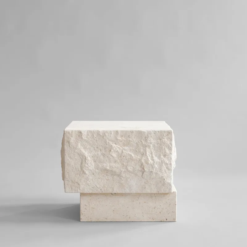 Temple Coffee Table, Low - Limestone by 101 Copenhagen – product photo