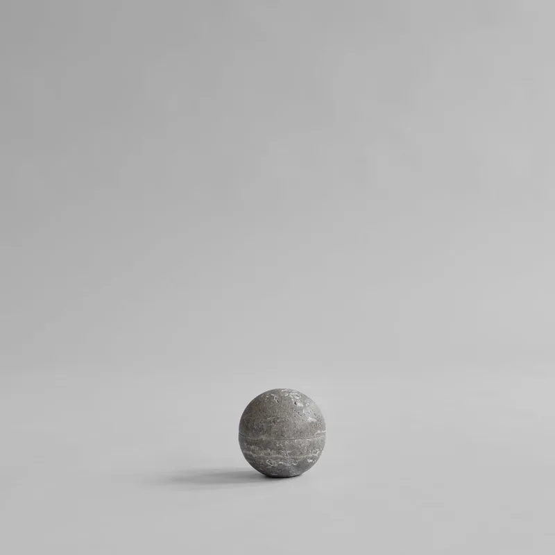 Enkei Jar, Mini - Silver Travertine by 101 Copenhagen – product photo