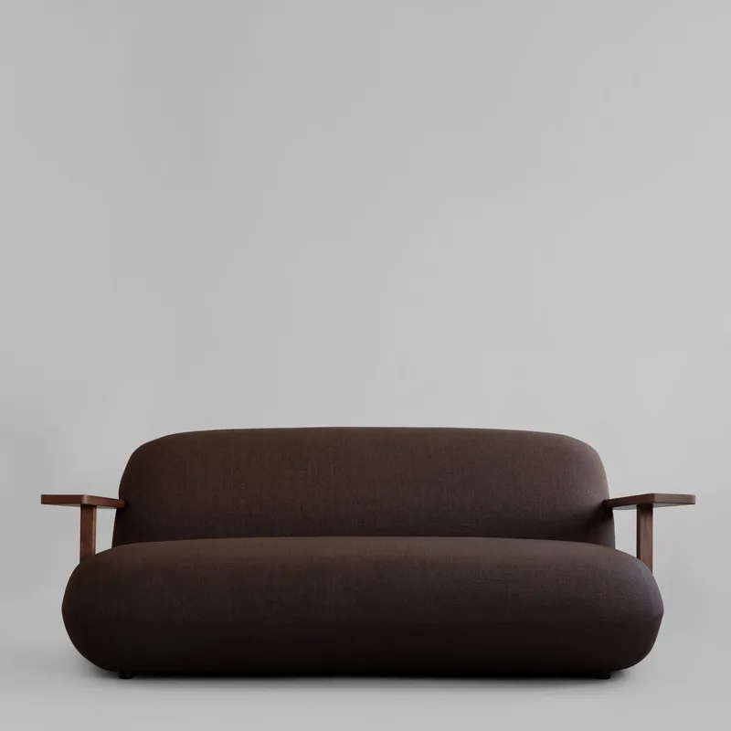 Toe Sofa - Classic Brown Oak / Dark Brown by 101 Copenhagen – product photo
