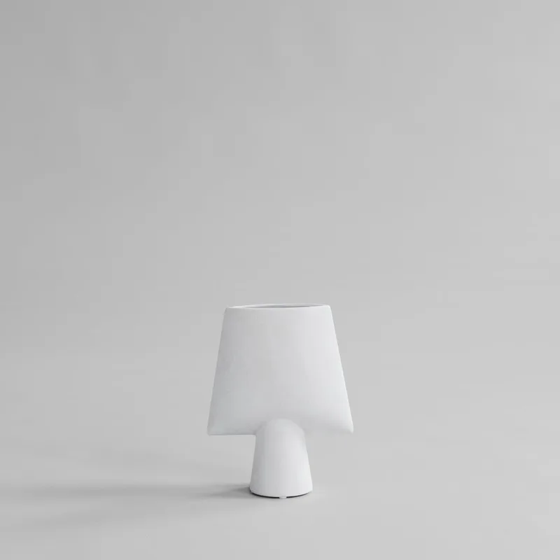 Sphere Vase Square, Mini - Bone White by 101 Copenhagen – product photo
