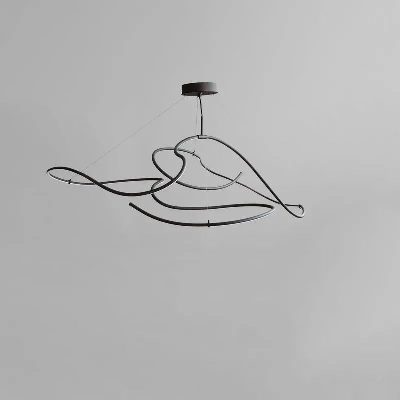Ghost Chandelier, Big - Burned Black (5m) de 101 Copenhagen – photo du produit