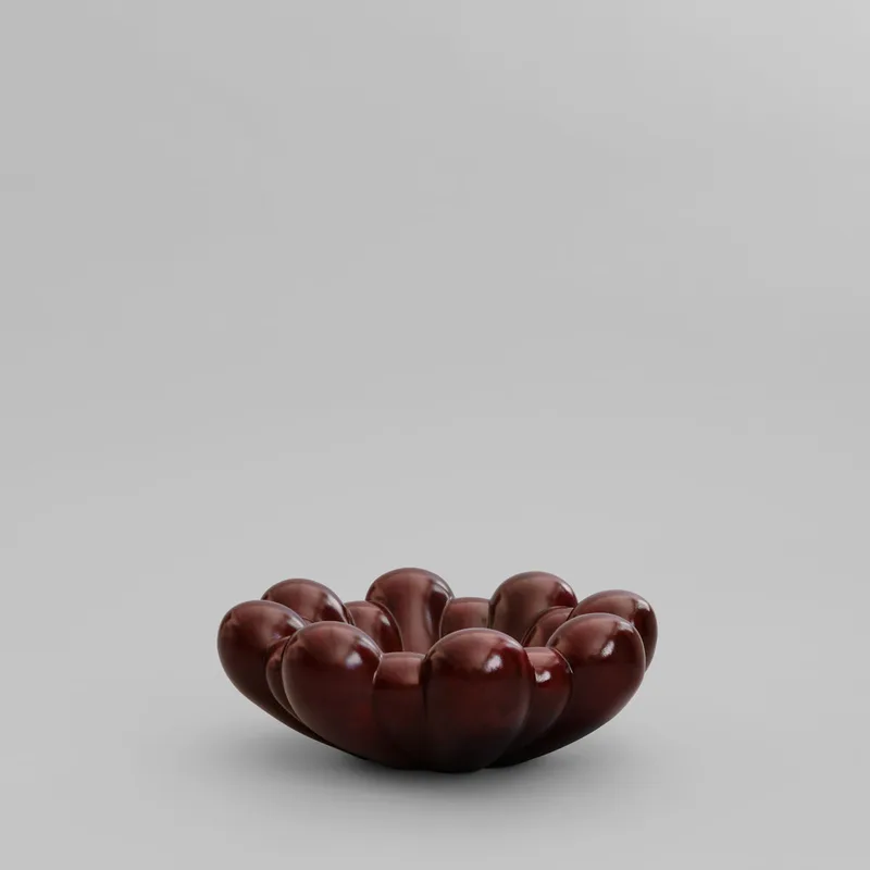 Bloom Tray, Big - Maroon by 101 Copenhagen – product photo