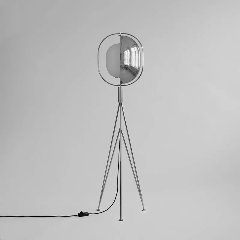 Pearl Floor Lamp - Chrome by 101 Copenhagen – product photo