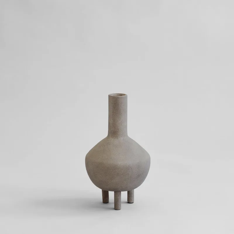 Duck Vase, Fat - Taupe by 101 Copenhagen – product photo