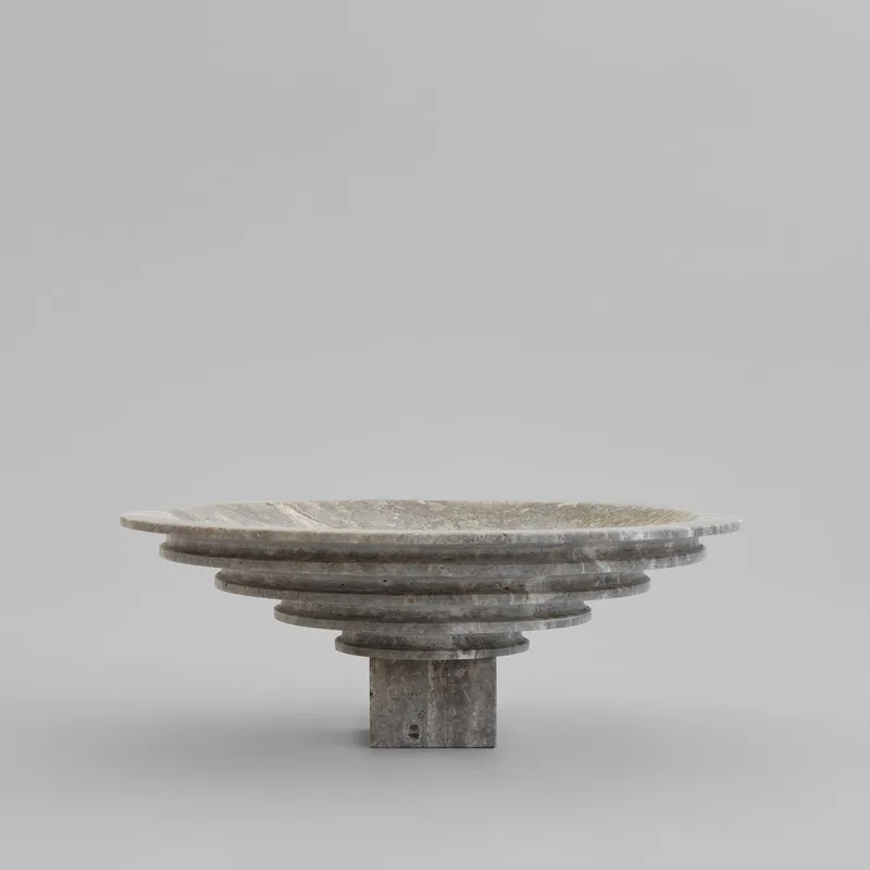 Sori Tray, Big - Silver Travertine de 101 Copenhagen – photo du produit