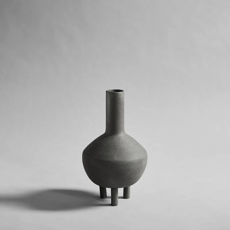 Duck Vase, Fat - Dark Grey von 101 Copenhagen – Produktfoto