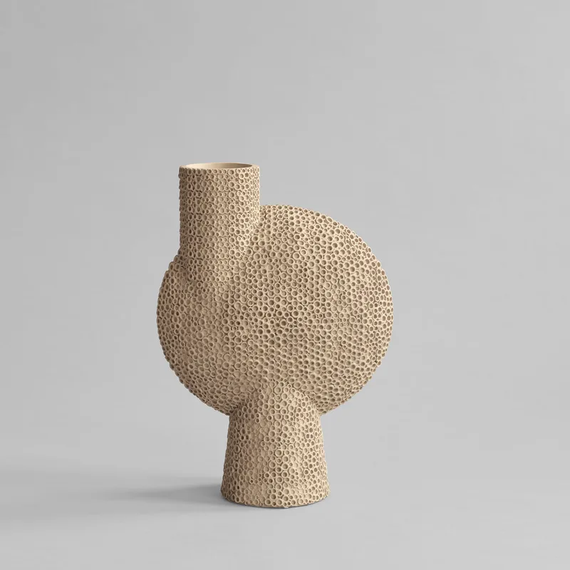 Sphere Vase Bubl Shisen, Big - Sand van 101 Copenhagen – productfoto