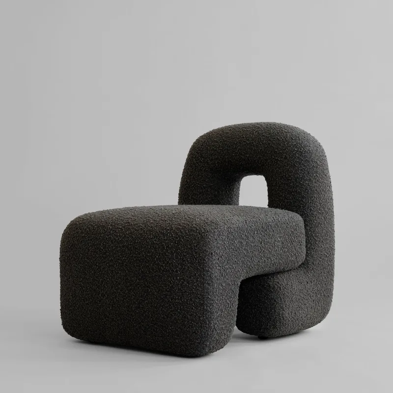 Daiku Lounge Chair - Deep Taupe by 101 Copenhagen – product photo