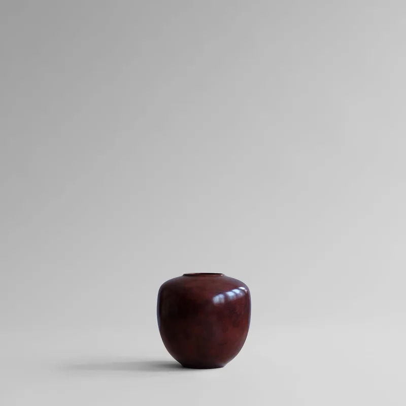 Sunao Vase, Mini - Maroon von 101 Copenhagen – Produktfoto