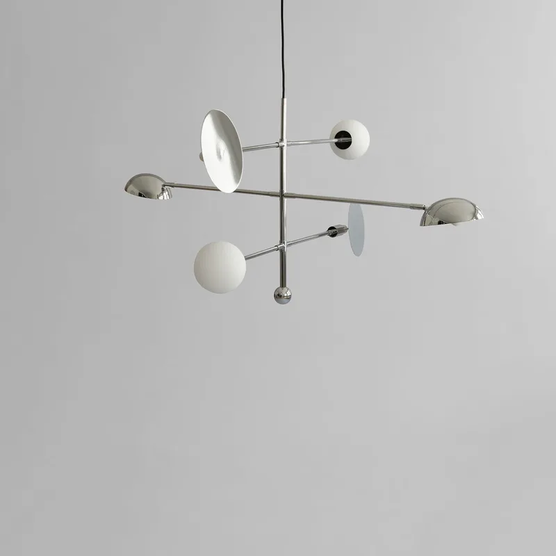 Sahn Chandelier - Chrome (5m) by 101 Copenhagen – product photo