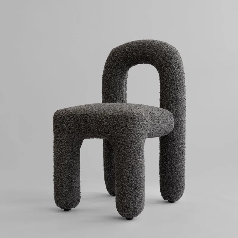 Daiku Dining Chair - Deep Taupe by 101 Copenhagen – product photo