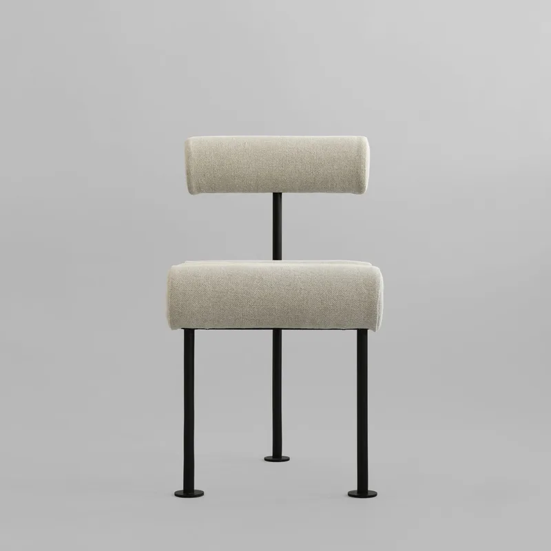 Hiro Dining Chair, Black Frame - Sand (8047-2) by 101 Copenhagen – product photo