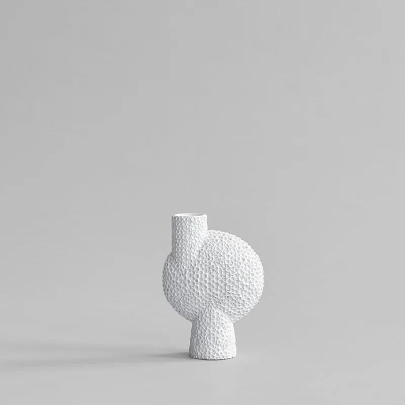 Sphere Vase Bubl Shisen, Medio - Bone White by 101 Copenhagen – product photo
