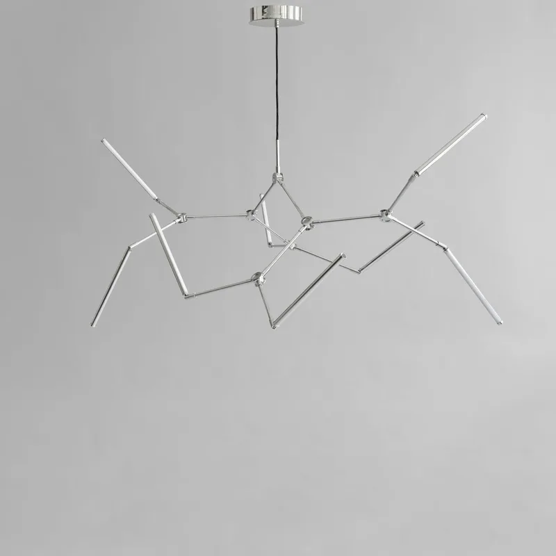 Stick Chandelier - Chrome von 101 Copenhagen – Produktfoto