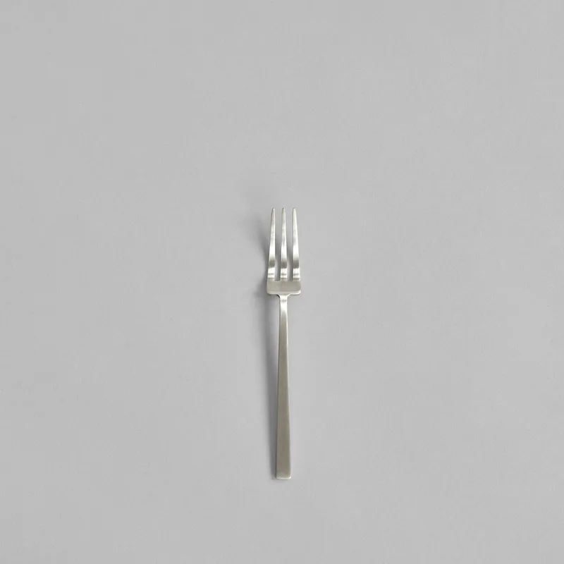 Kogei Dessert Fork - Brushed Steel van 101 Copenhagen – productfoto