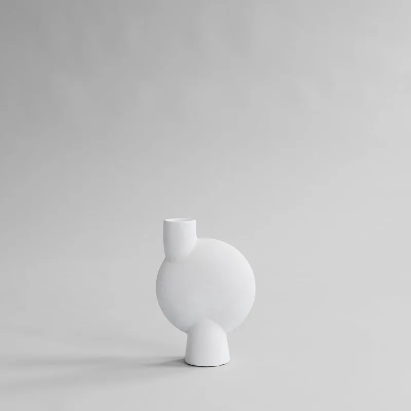 Sphere Vase Bubl, Medio - Bone White van 101 Copenhagen – productfoto