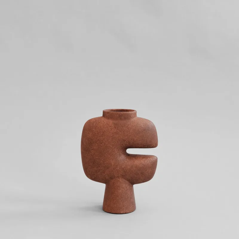 Tribal Vase, Medio - Terracotta by 101 Copenhagen – product photo