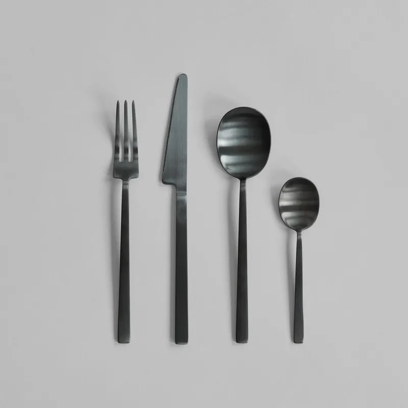 Kogei Cutlery - Black (24 pcs) by 101 Copenhagen – product photo
