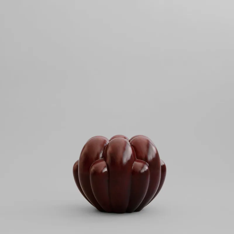 Bloom Vase, Mini - Maroon von 101 Copenhagen – Produktfoto