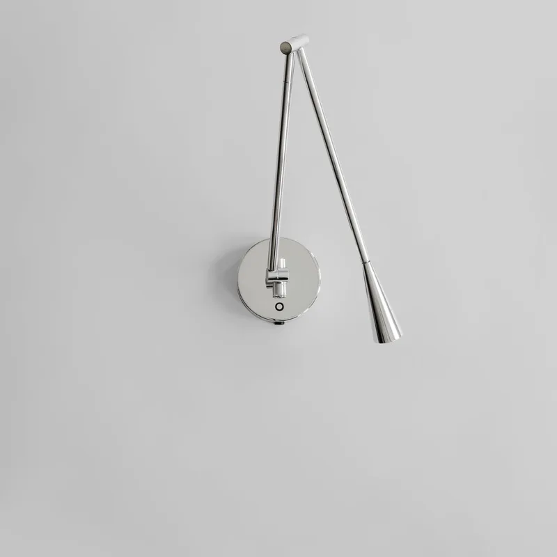 Snake Wall Lamp - Chrome von 101 Copenhagen – Produktfoto