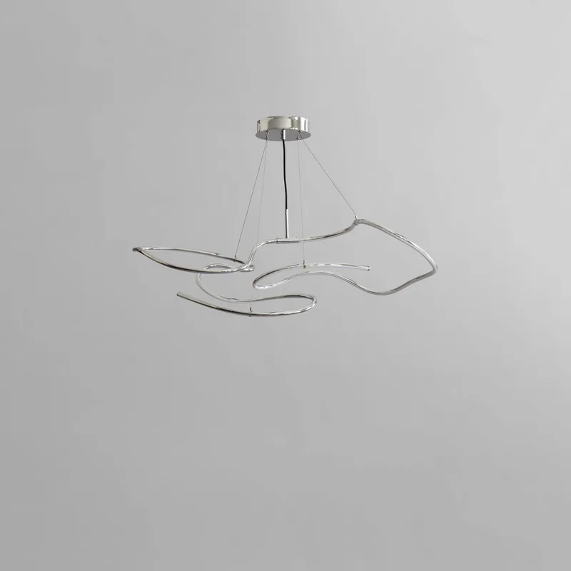 Ghost Chandelier, Mini - Chrome (5m) by 101 Copenhagen – product photo