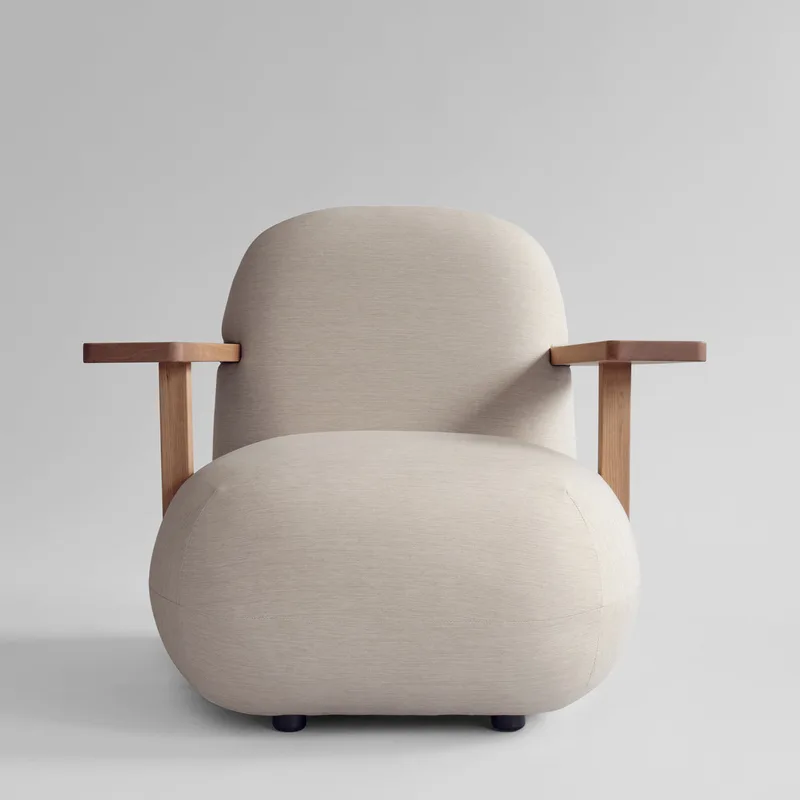 Toe Chair Armrest - Teak / Warm Ash van 101 Copenhagen – productfoto