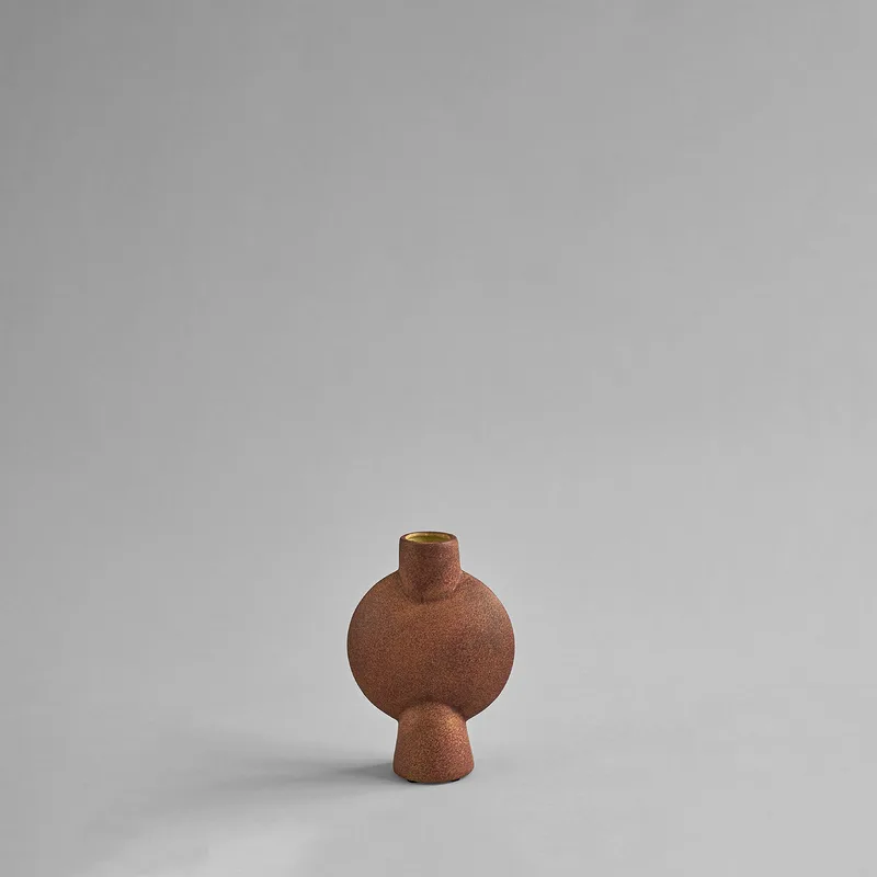 Sphere Vase Bubl, Mini - Terracotta de 101 Copenhagen – photo du produit
