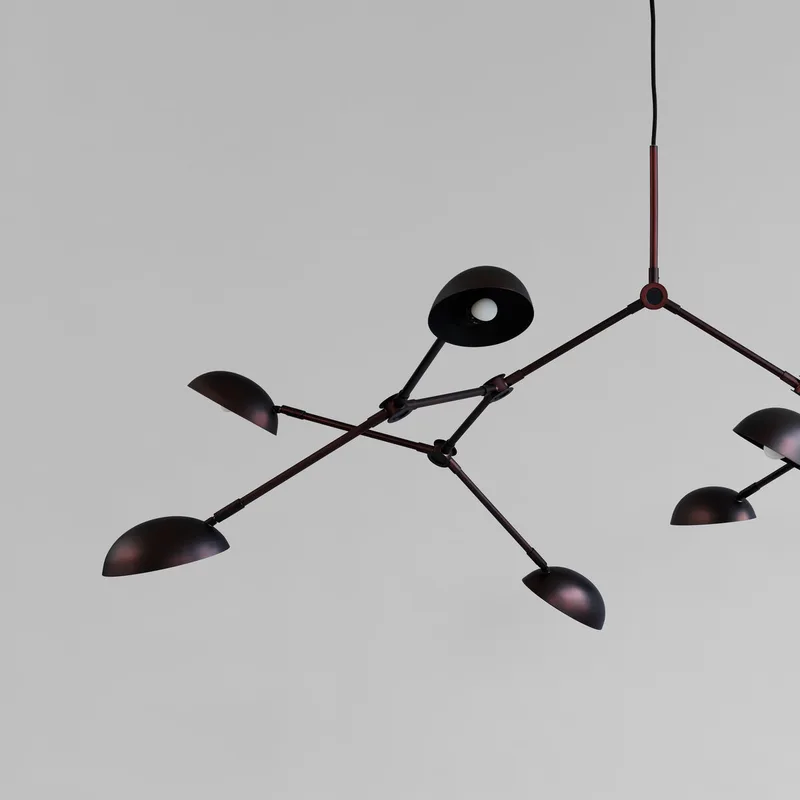 Drop Chandelier - Burned Black (5m) by 101 Copenhagen – product photo