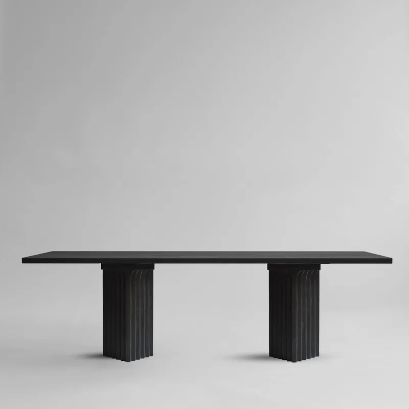 Arc Dining Table, L250 - H35mm - Coffee Black Oak by 101 Copenhagen – product photo