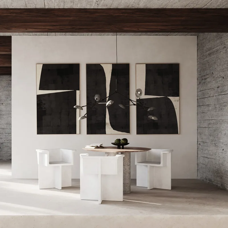 Brutus Dining Chair - Bone White von 101 Copenhagen – Ambientefoto