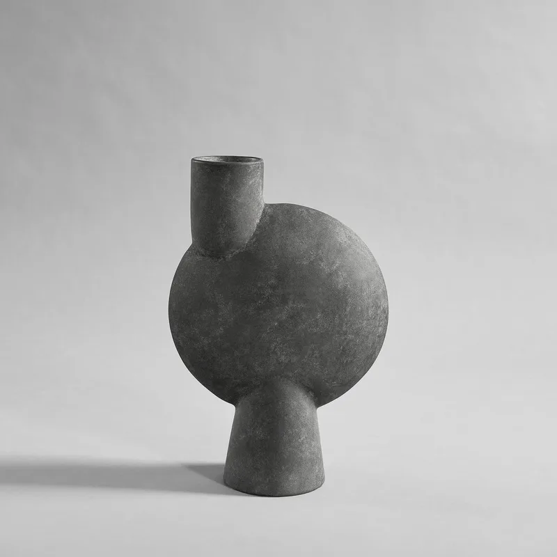 Sphere Vase Bubl, Big - Dark Grey von 101 Copenhagen – Produktfoto