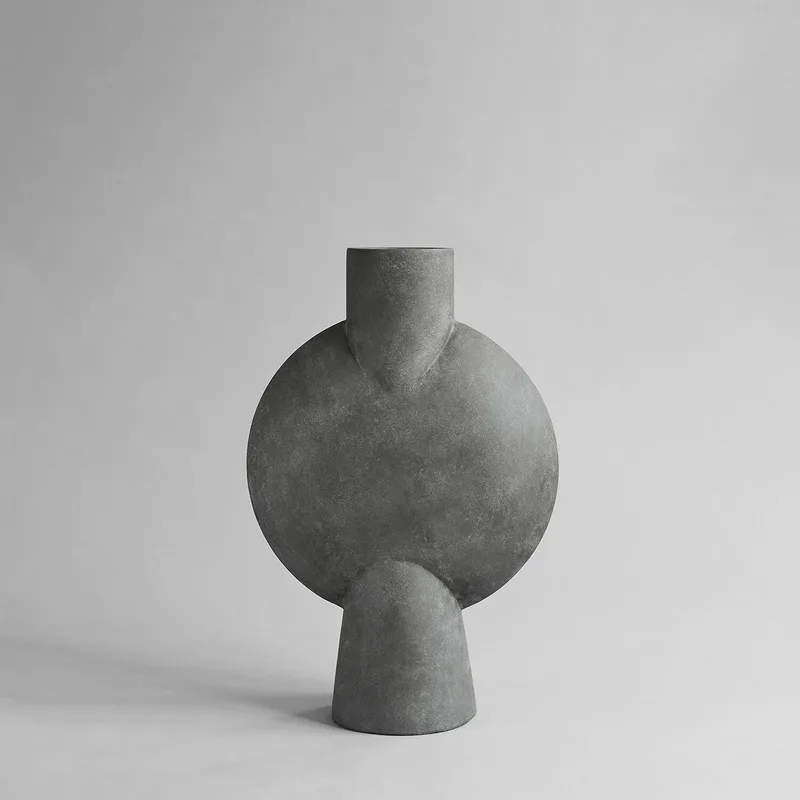 Sphere Vase Bubl, Hexa - Dark Grey von 101 Copenhagen – Produktfoto