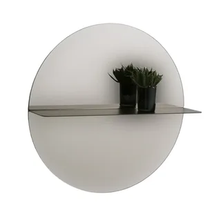 Otto spegel de Asplund en Ø110 cm, Smoked glass / Char Grey – photo du produit 2 sur 10