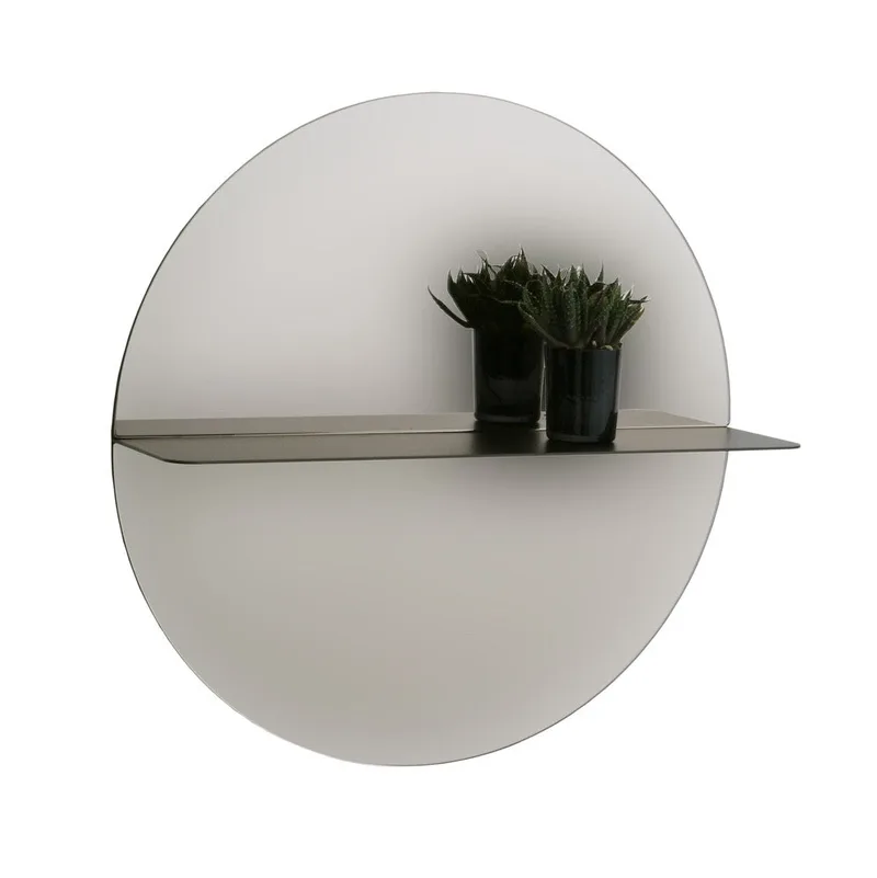 Otto spegel de Asplund en Ø110 cm, Smoked glass / Char Grey – photo du produit 2 sur 10