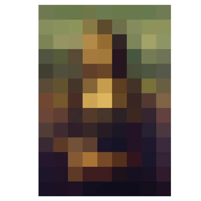 Dan Wolgers - Mona Lisa Pixled by Asplund in 140 × 225 cm – product photo
