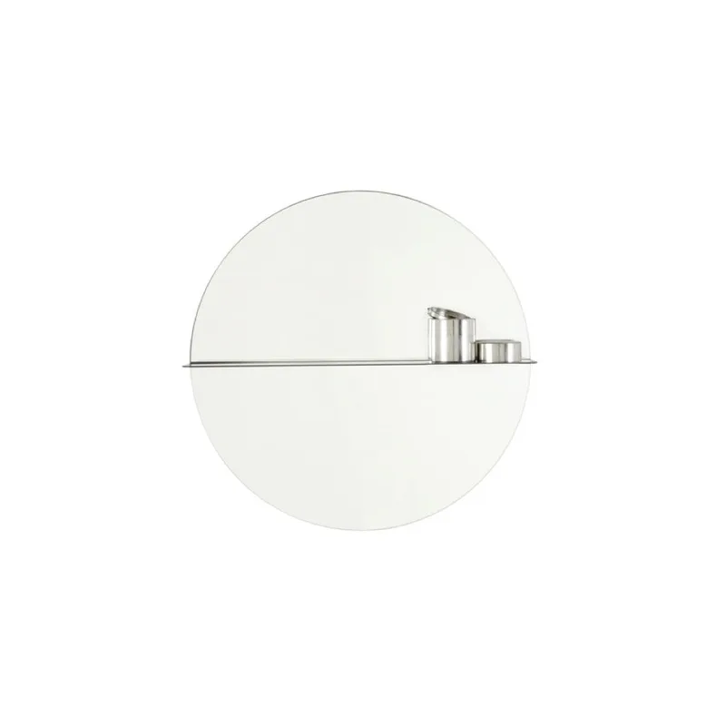 Otto spegel by Asplund in Ø80 cm, Clear glass / Green Khaki – product photo 10 of 10