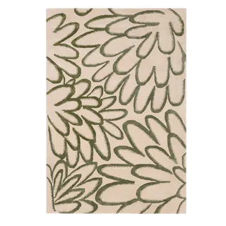 Bow matta van Asplund in 160x240 cm, Beige / Olive – productfoto 3 van 3