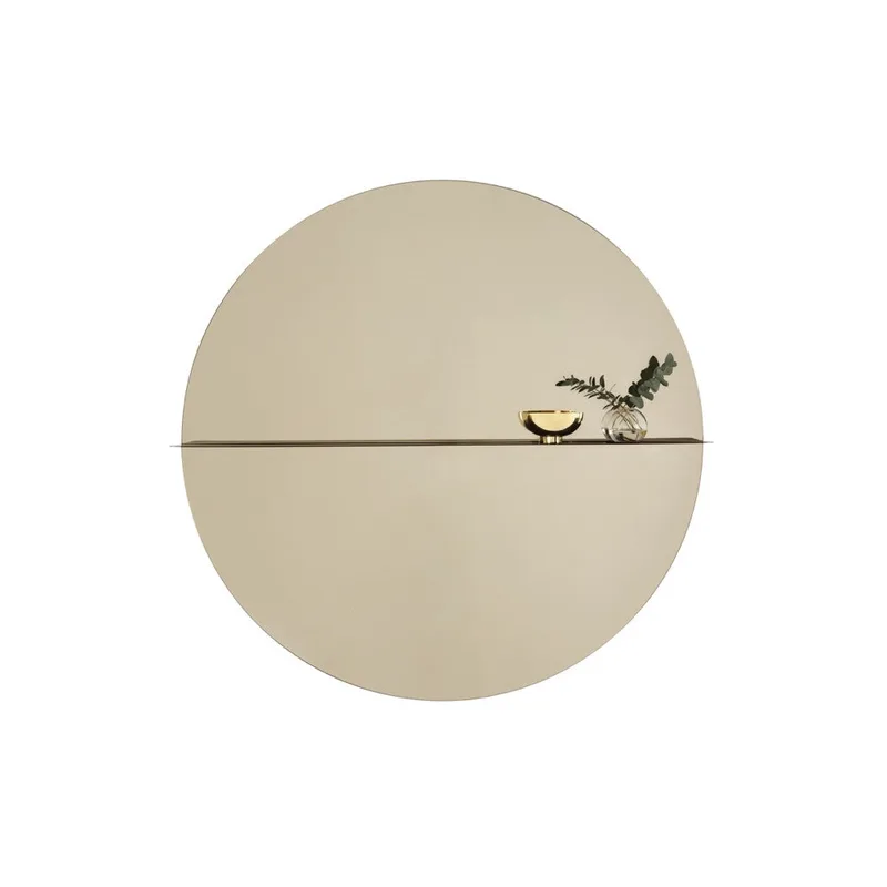 Otto spegel by Asplund in Ø110 cm, Clear glass / Green Khaki – product photo 10 of 10
