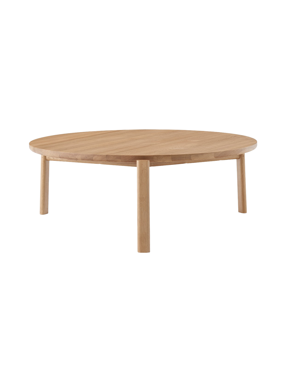 Passage Lounge Table by Audo Copenhagen in Natural Oak, Ø90 – product photo