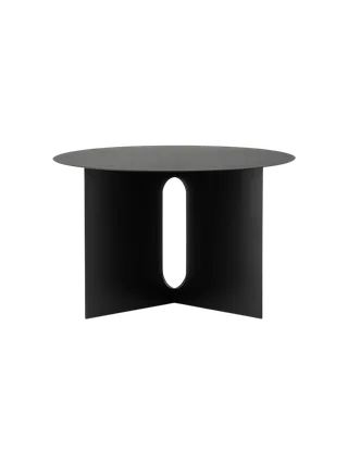 Androgyne Side Table Ø63 van Audo Copenhagen in Brushed Steel – productfoto 8 van 10