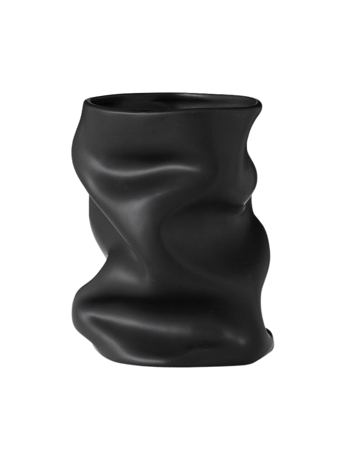 Collapse Vase by Audo Copenhagen in H20, Black – product photo