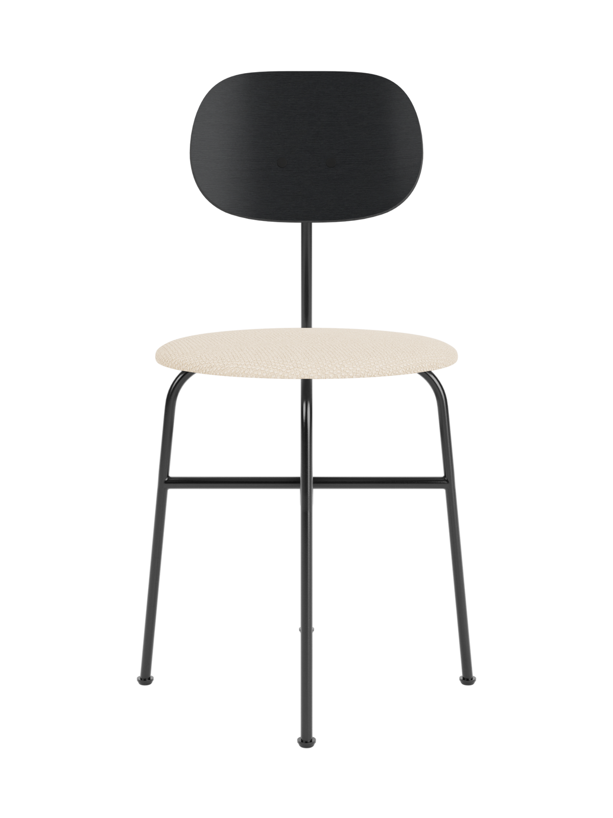 Afteroom Dining Chair Plus de Audo Copenhagen en Black Painted Ash, Logan Jasmine, Upholstered Seat – photo du produit